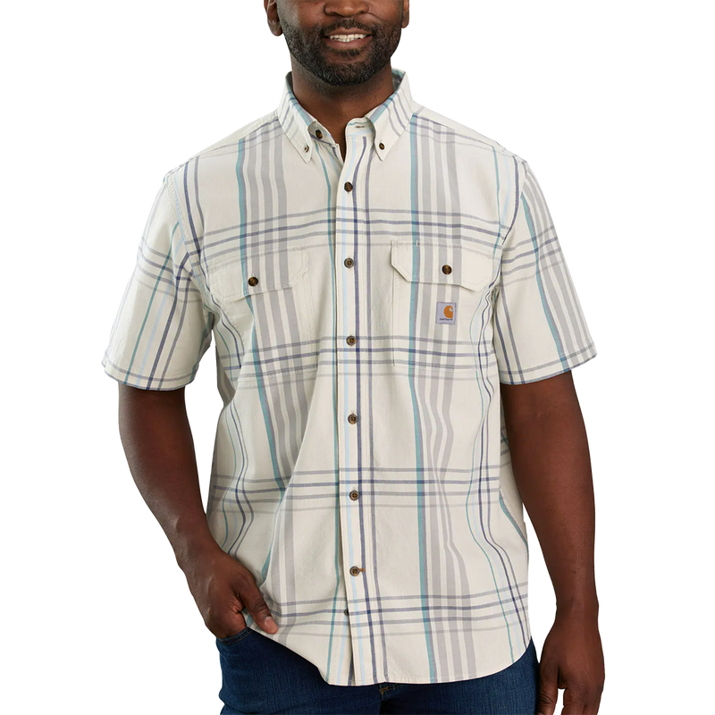 Men's Midweight Short Sleeve Plaid Shirt, Featured Image