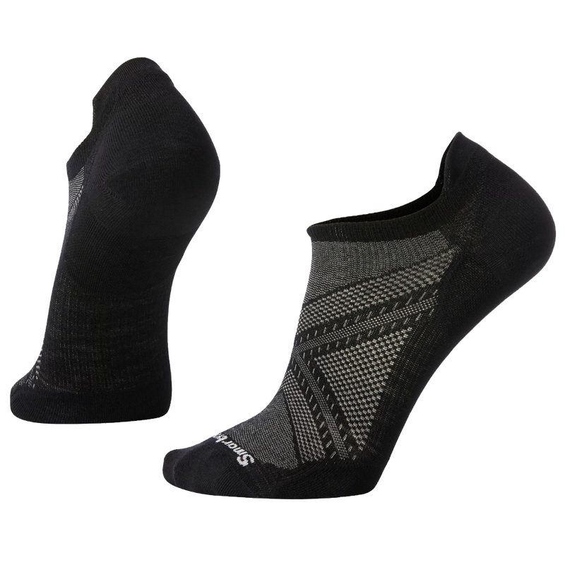 Smartwool Men's Run Zero Cushion Low Ankle in Black