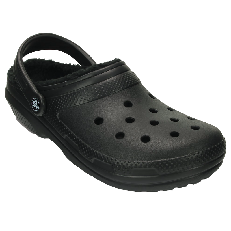 Classic Lined Clog, Crocs Classic Lined Clog 060-Black toe box
