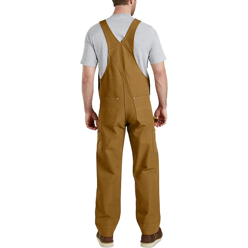Men's Iconic Duck Bib Overall, Carhartt Men's Relaxed Fit Duck Bib 30" Overall back