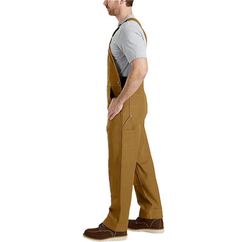 Men's Iconic Duck Bib Overall, Carhartt Men's Relaxed Fit Duck Bib 30" Overall side 