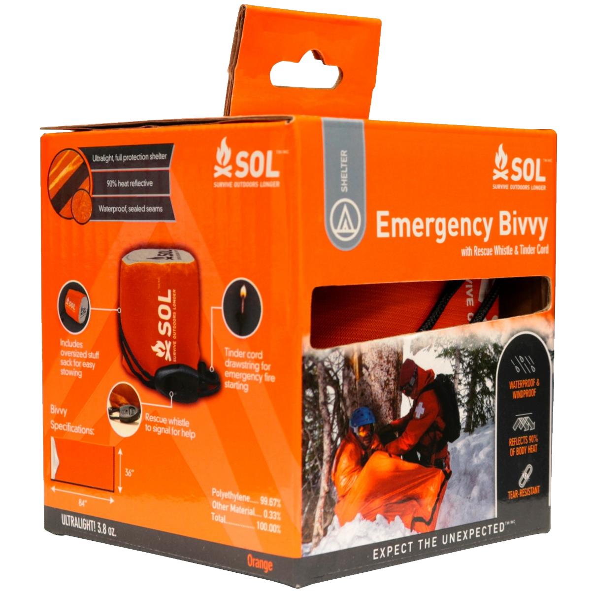 Emergency Bivvy with Rescue Whistle alternate view