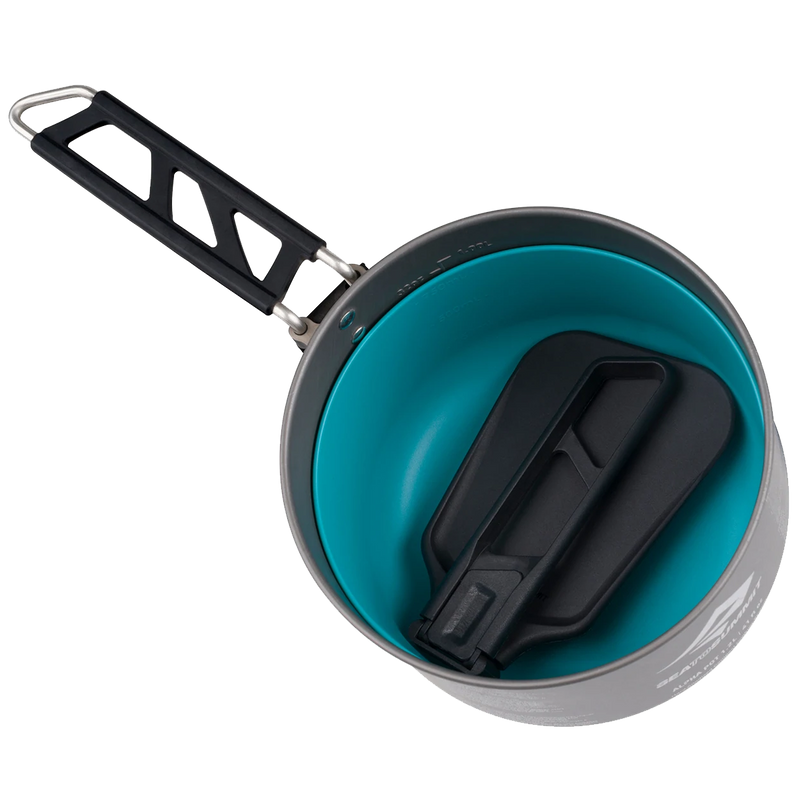 Camp Kitchen Folding Spatula, Sea to Summit Camp Kitchen Folding Spatula packed in dish