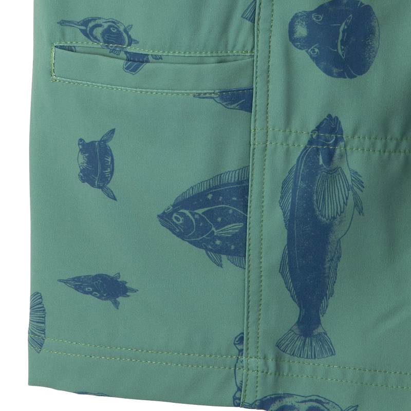 Men's Chili H2O Short, Kavu Men's Chili H2O Short hem detail