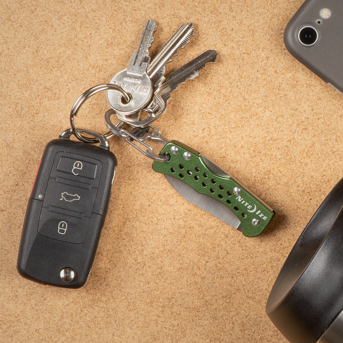 DoohicKey Key Chain Knife Olive alternate view
