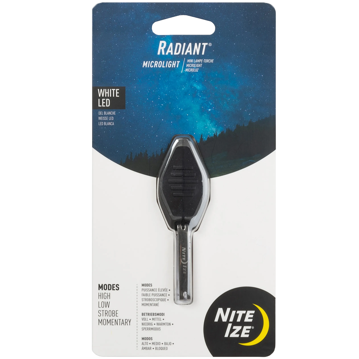 Nite Ize Radiant Microlight LED in Black/White