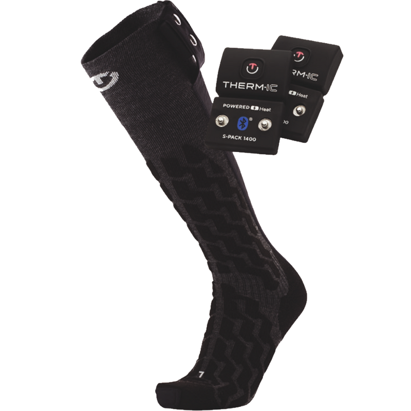 Therm-ic Powersock Set Heat Fusion 1400B in Black