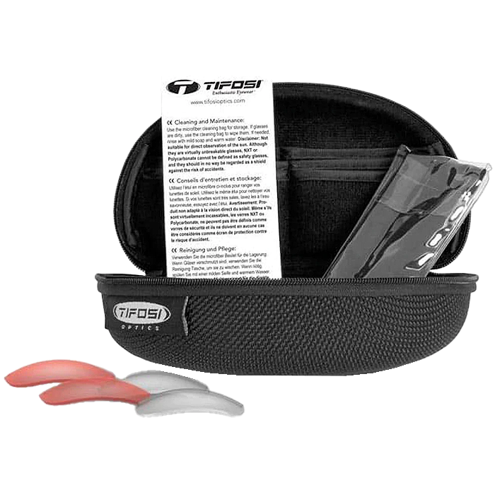 Rail Blackout Interchange Smoke/AC/Clear, Tifosi Optics Rail - Blackout Interchange carry case