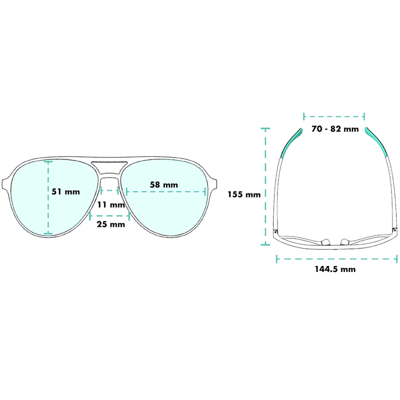 Mach G Amelia Earheart Ghosted Me Polarized, Goodr Mach G Amelia Earheart Ghosted Me Polarized measurements