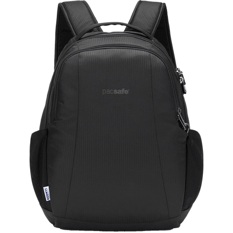 Pacsafe Black Anti-Theft Day Backpack. PacSafe Metrosafe 350 GII Pacsafe LS350 Anti-Theft Backpack – ECONYL® e-shop main image 3