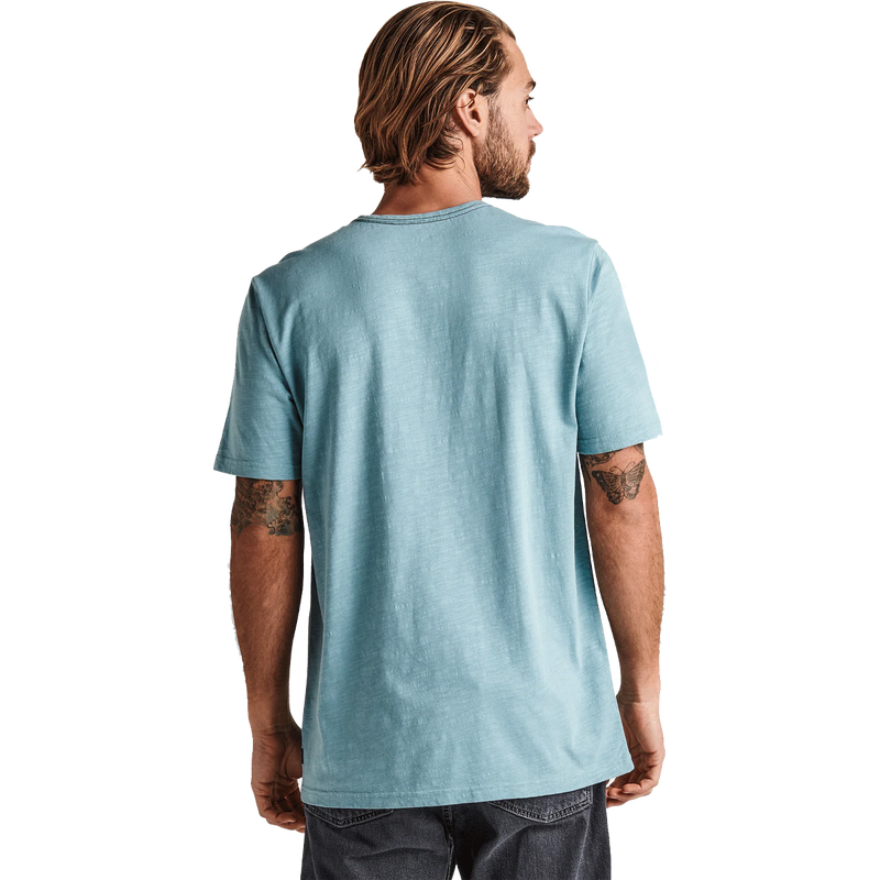 Well Worn Midweight Organic Tee, Roark Well Worn Midweight Organic Tee on model back