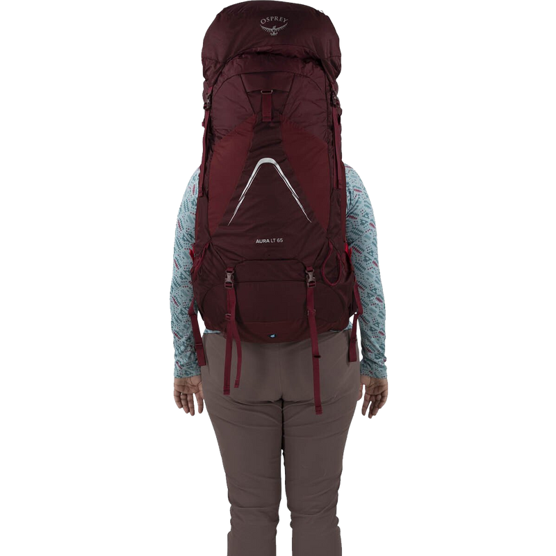 Women's Aura AG LT 65, Osprey Women's Aura AG LT 65 on model back
