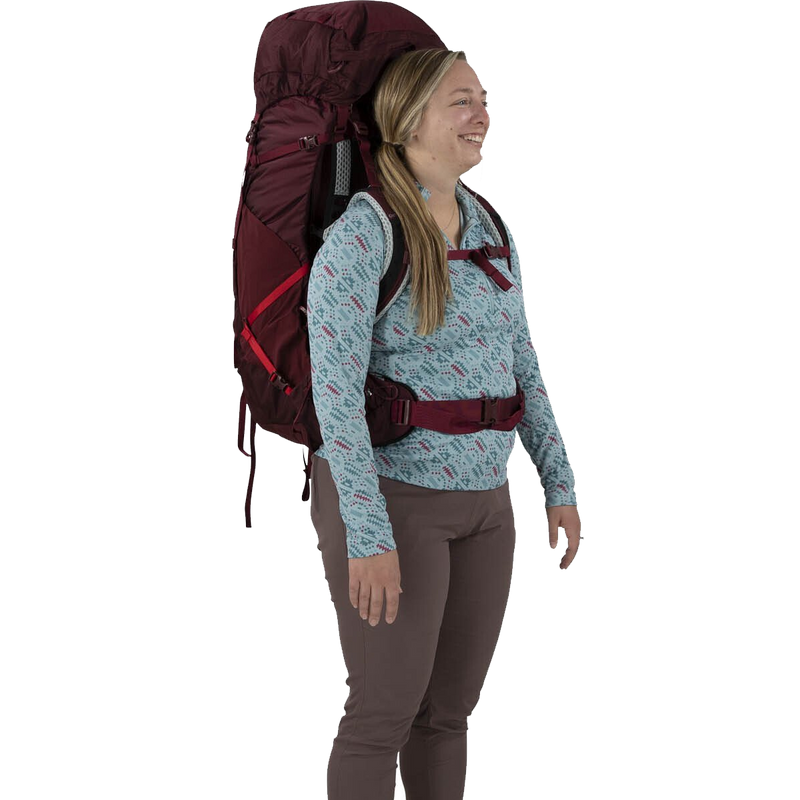 Women's Aura AG LT 65, Osprey Women's Aura AG LT 65 on model front