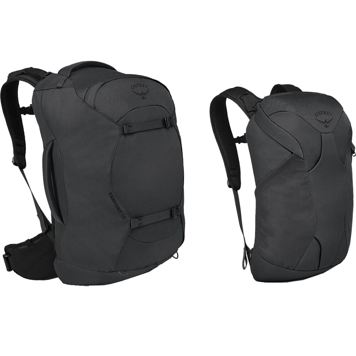 osprey 55l backpack Osprey Farpoint 55 | Tunnel Vision Grey