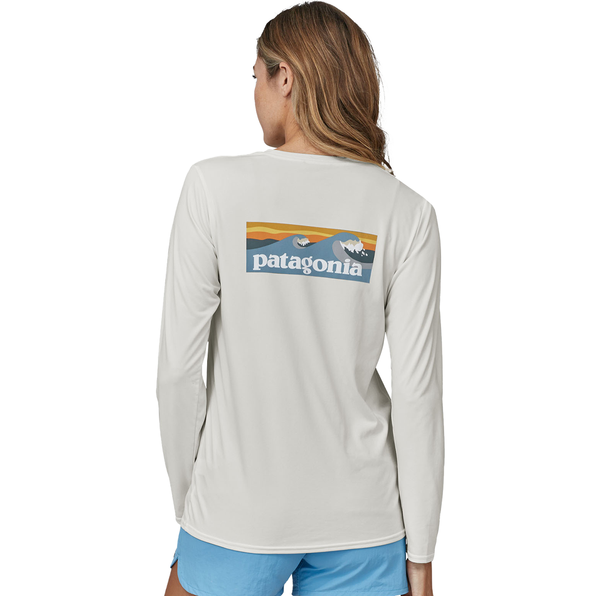 Women's Long Sleeved Capilene Cool Daily Graphic Shirt - Waters alternate view