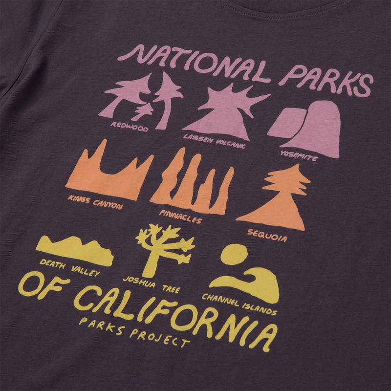 Women's California Icons Boxy Tee, Parks Project Women's California Icons Boxy Tee detail graphic