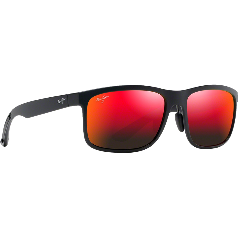 Huelo Matte Black Hawaii Lava, Maui Jim Huelo Matte Black Hawaii Lava front