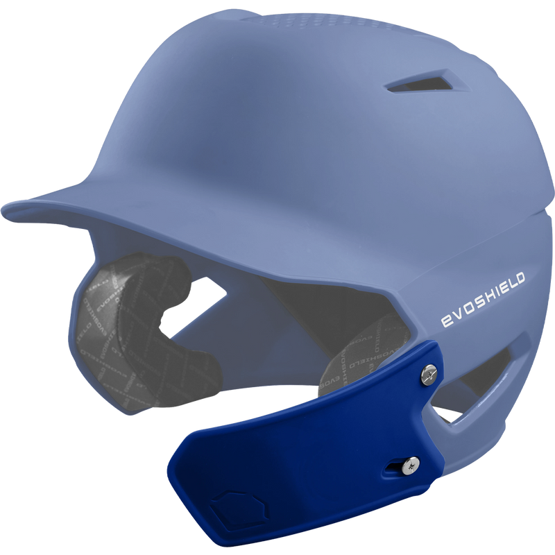 XVT Matte Batting Helmet Face Shield, EvoShield  XVT Matte Batting Helmet Face Shield on helmet