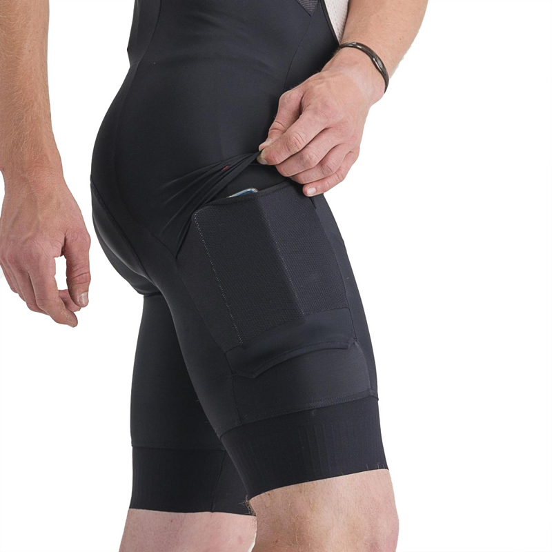 Men's Unlimited Cargo Bibshort, Castelli Men's Unlimited Cargo Bibshort thigh pocket