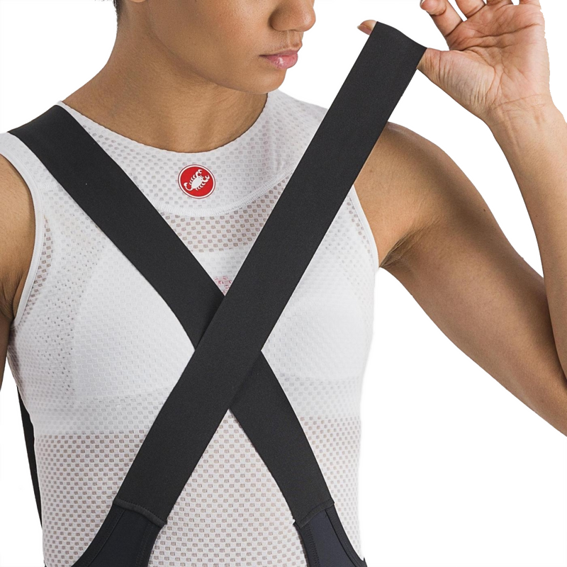 Women's Unlimited Cargo Bibshort, Castelli Women's Unlimited Cargo Bibshort cross front