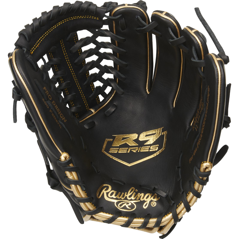 R9 Series 11.75" Infield/Pitcher's Trap-Eze Web Glove, Rawlings R9 Series 11.75" Infield/Pitcher's Trap-Eze Web Glove palm
