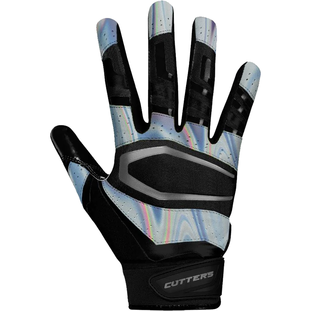 Rev Pro 3.0 Chrome Iridescent Receiver Gloves alternate view
