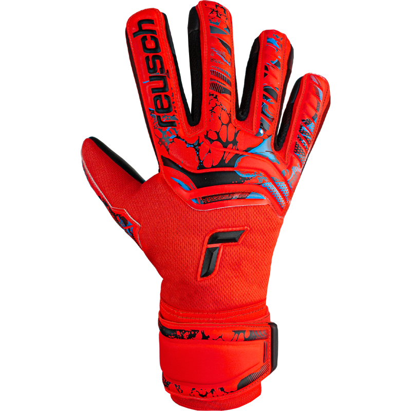 Attrakt Grip Evolution Finger Support Glove, Reusch Attrakt Grip Evolution Finger Support Glove backhand