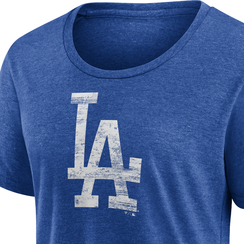 Women's Dodgers Triblend Logo Short Sleeve, Fanatics Women's Dodgers Triblend Logo Short Sleeve team logo