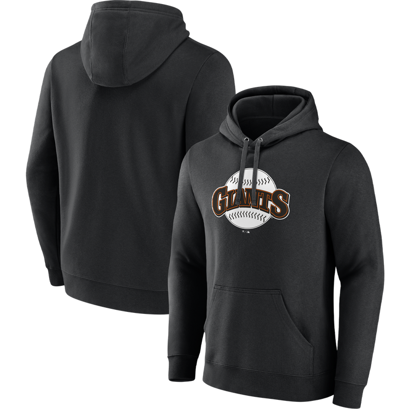 Men's Giants Cooperstown Pullover Hoodie, Fanatics Men's Giants Cooperstown Pullover Hoodie front and back