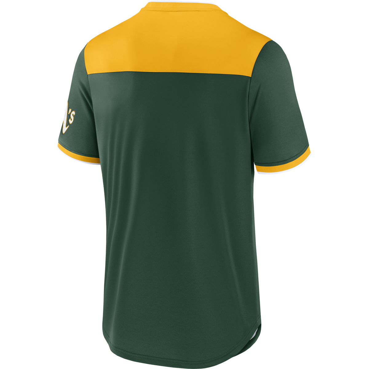 Men's A's Fundamentals Poly Walk Off Short Sleeve alternate view