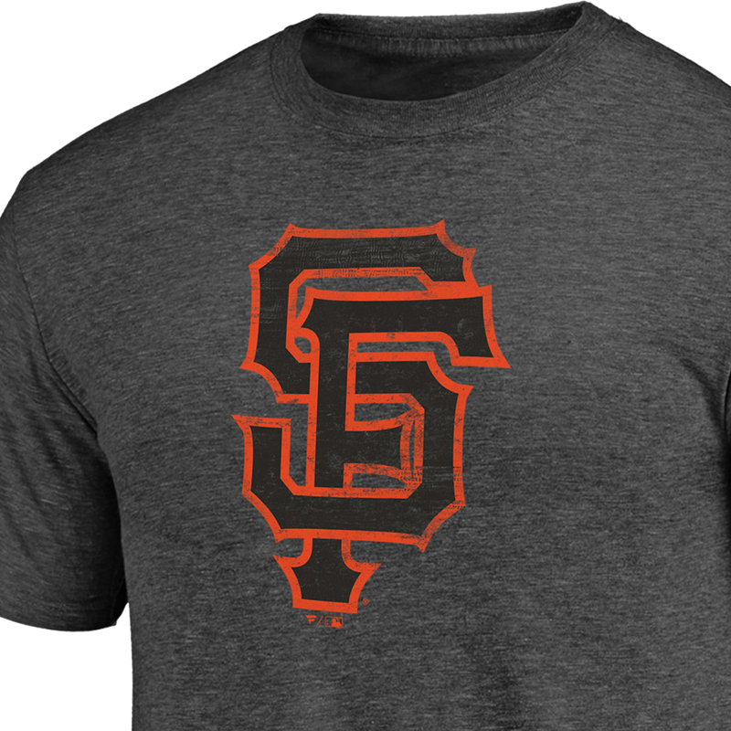 Men's Giants Triblend Logo Short Sleeve, Fanatics Men's Giants Triblend Logo Short Sleeve team logo