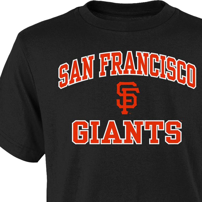 Youth Giants Heart and Soul Short Sleeve Tee, Outerstuff Youth Giants Heart and Soul Short Sleeve Tee graphic detail