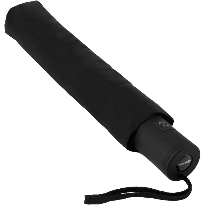 42" Rain Essentials Auto Open/Close Compact Umbrella, ShedRain 42" Rain Essentials Auto Open/Close Compact Umbrella closed