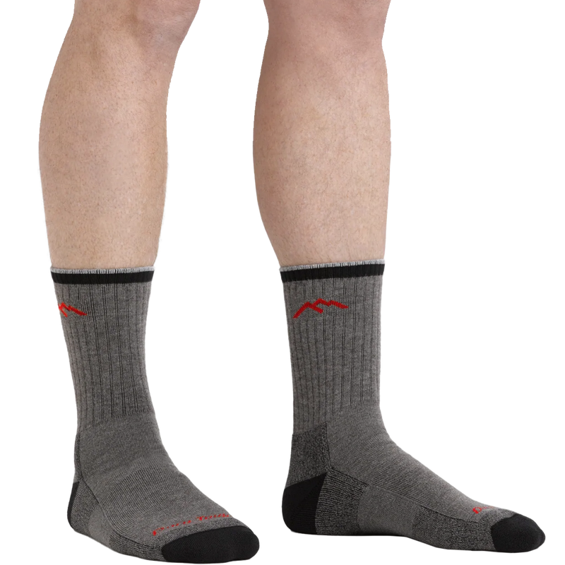 Men's Coolmax Hiker Midweight Crew, Darn Tough Men's Coolmax Hiker Midweight Crew on model