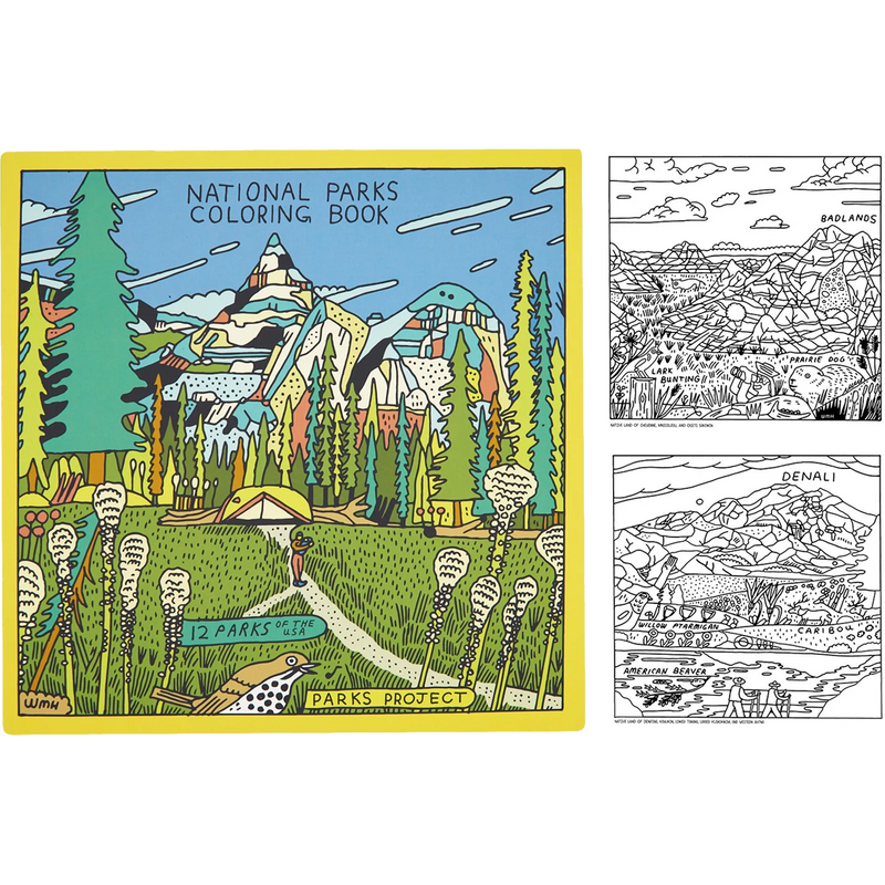 Our National Parks Coloring Book, Parks Project Our National Parks Coloring Book Badlands and Denali