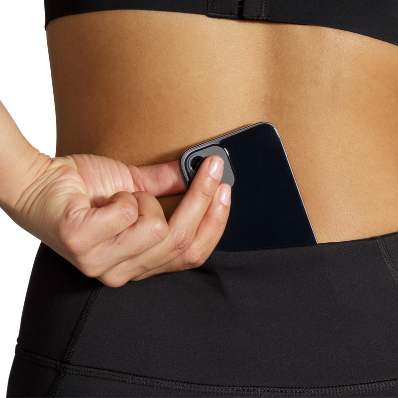 Women's Method 8" Short Tight, Brooks Women's Method 8" Short Tight phone pocket