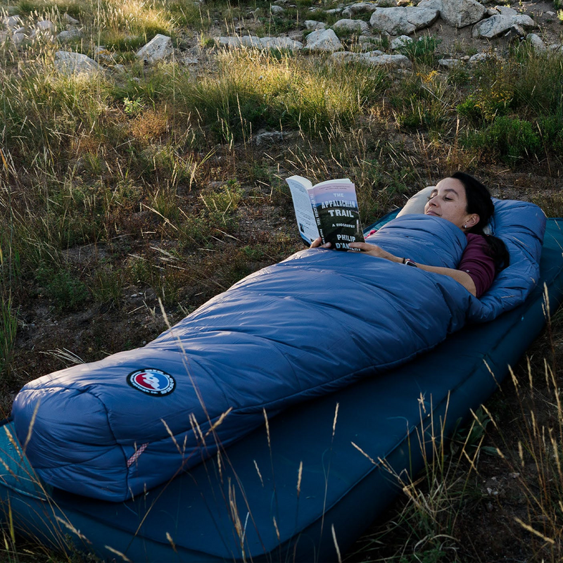Women's Anthracite 20, Big Agnes Women's Anthracite 20 at camp