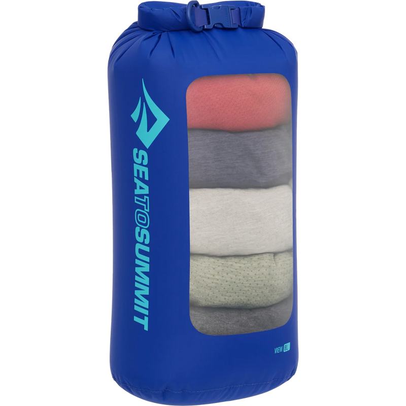 Lightweight Dry Bag View 5L, Sea to Summit Lightweight Dry Bag View packed