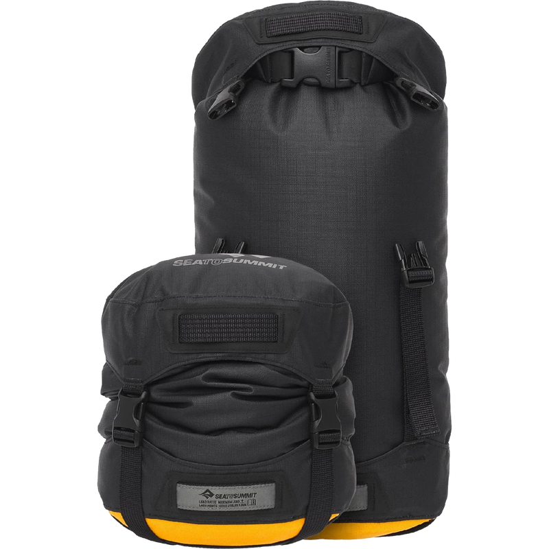 Evac Compression Dry Bag HD 35L, Sea to Summit Evac Compression Dry Bag HD 35L compression comparison