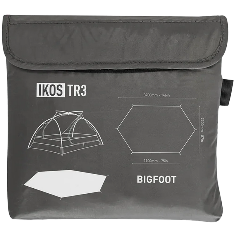 Ikos TR3 Footprint, Sea to Summit Ikos TR3 Footprint packed