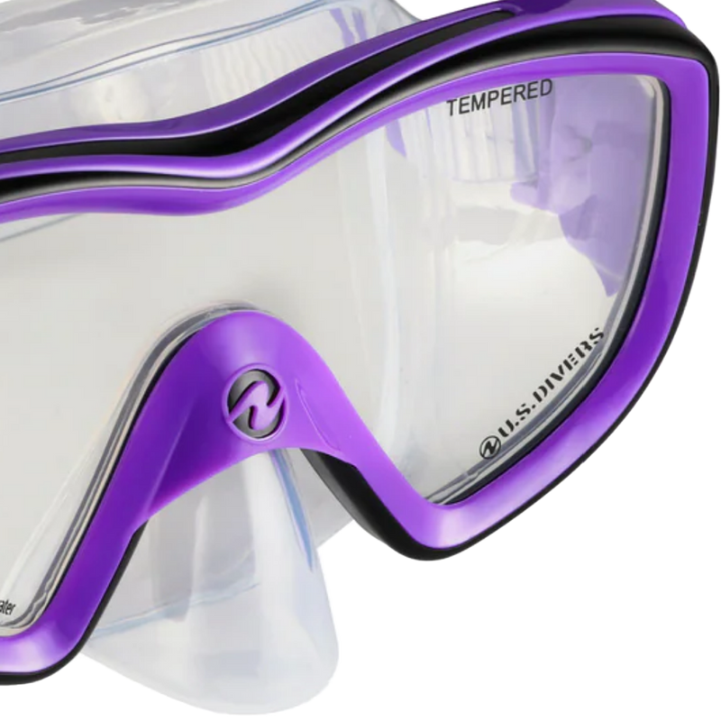 Women's Diva II LX Purple/Black, US Divers Women's Diva II LX lens