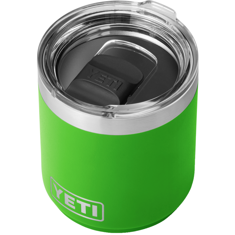 Rambler 10 oz Stackable Lowball w/ Magslider Lid, Yeti Rambler 10 oz Lowball 2.0 + Magslider Lid top view