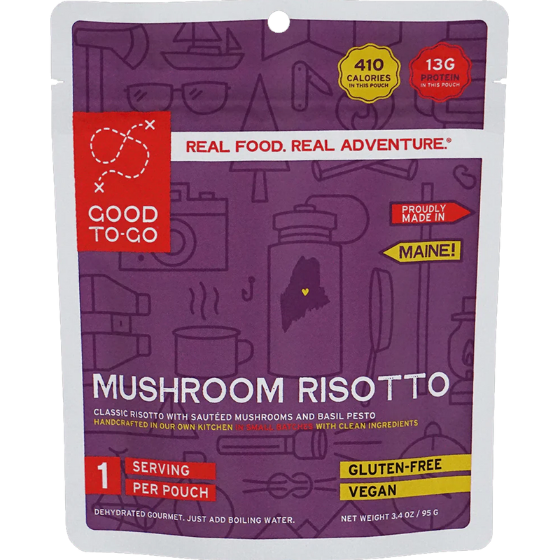 Weekender Vegan Variety Pack - Risotto/Oatmeal/Marinara, Good To-Go Weekender Vegan Variety Pack Herbed Mushroom Risotto