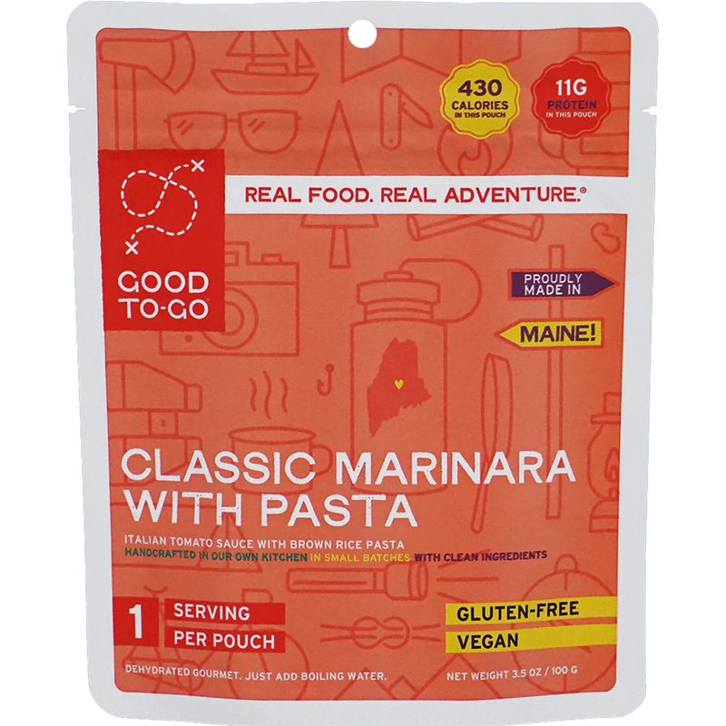 Weekender Vegan Variety Pack - Risotto/Oatmeal/Marinara, Good To-Go Weekender Vegan Variety Pack Classic Marinara with Pasta