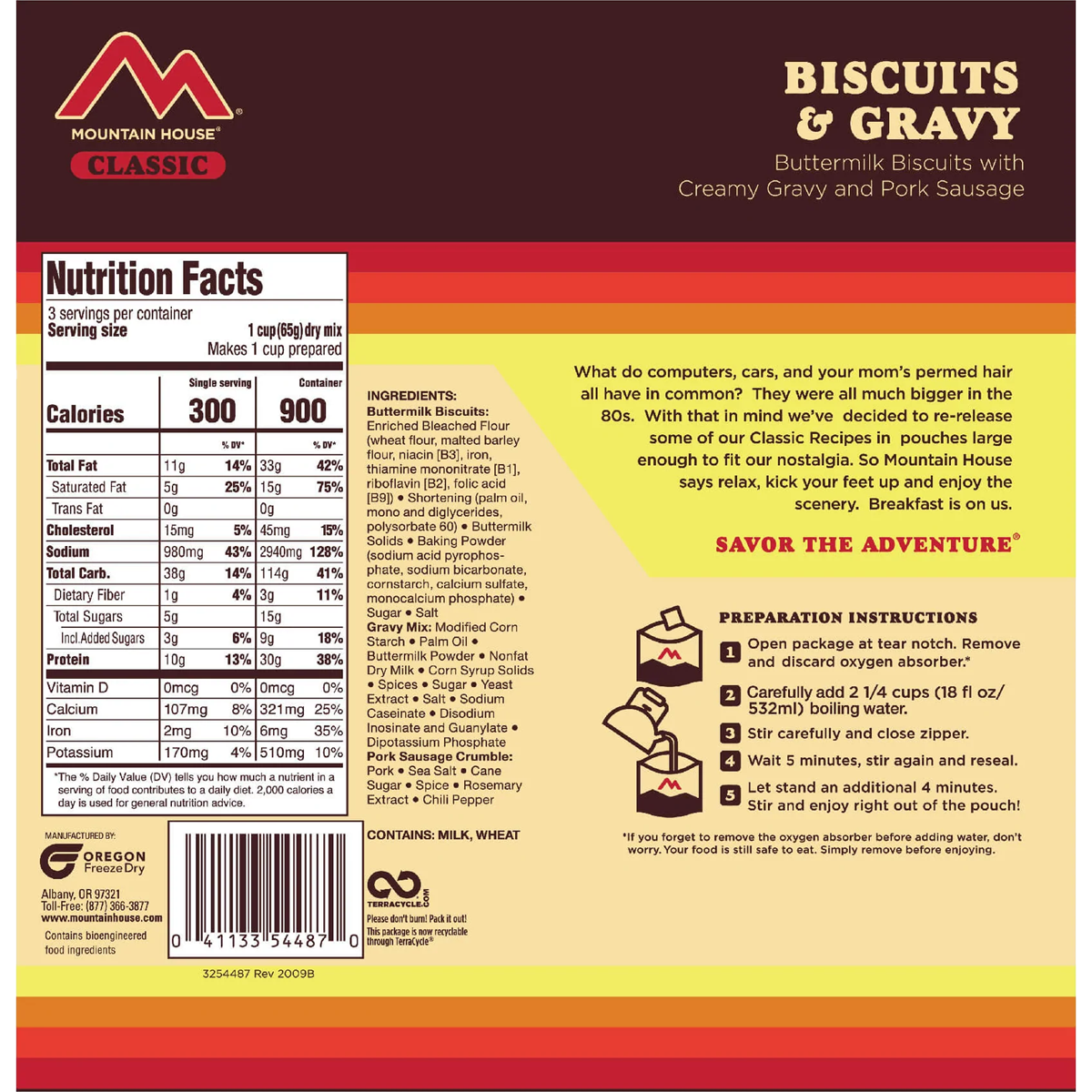 Classic Biscuits & Gravy (3 Servings) alternate view