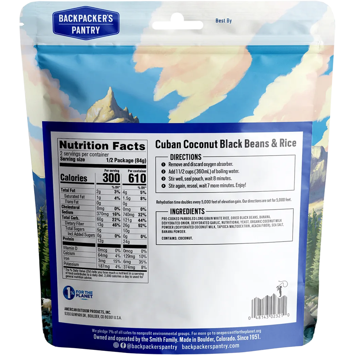 Cuban Coconut Rice & Black Beans (2 Servings) alternate view