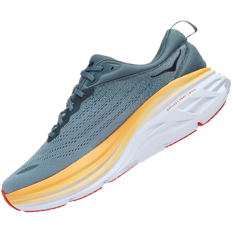 Men's Bondi 8 Wide, Hoka Men's Bondi 8 Wide GBMS-Goblin Blue/Mountain Alt View Instep
