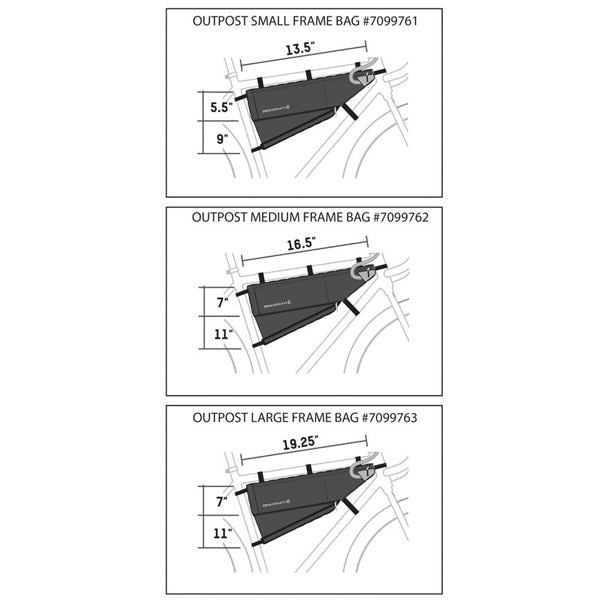 Outpost Frame Bag - M, Blackburn Outpost Frame Bag - M