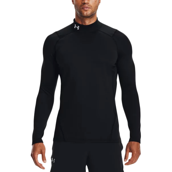 Men's ColdGear Armour Fitted Mock Long Sleeve, Under Armour Men's ColdGear Armour Fitted Mock Long Sleeve 001-Black
