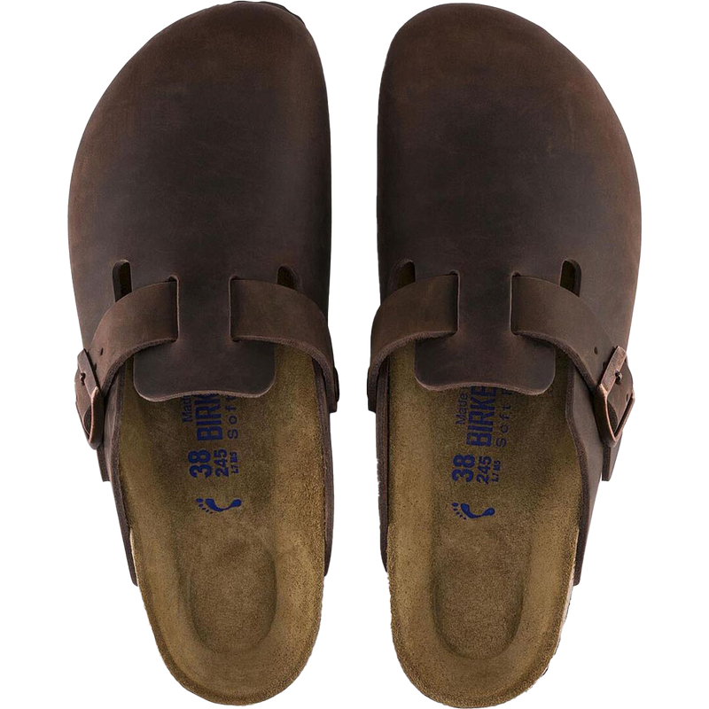 Women's Boston, Birkenstock Women's Boston Soft Footbed Habana buckle